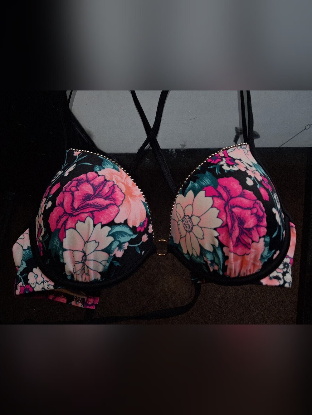 Shade & Shore Bikini Top Floral